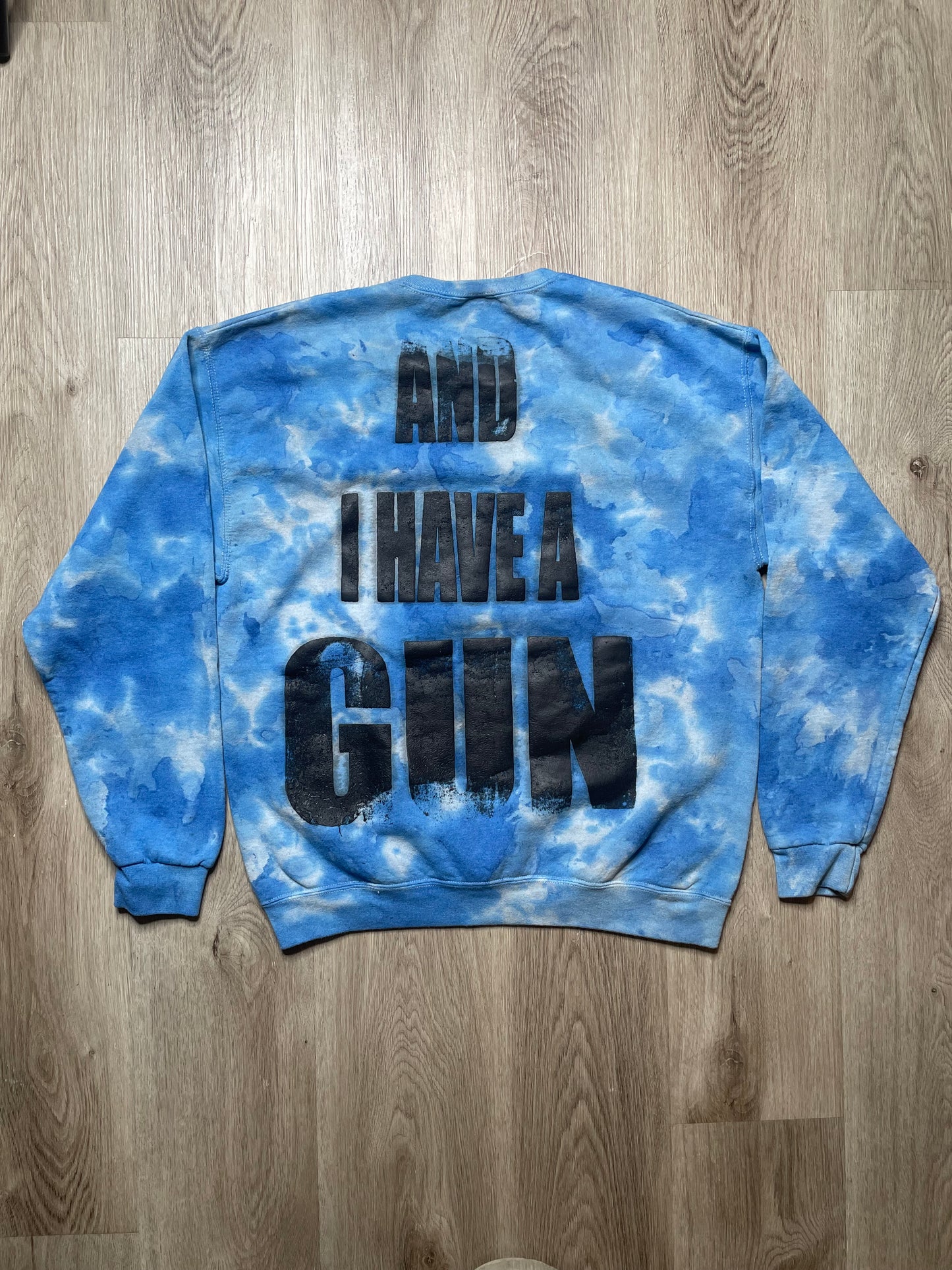 Fat Retard Faggot And I Have A Gun 1/1| Sweater (LARGE) HARDCORE THOUGHTS X JUNA COLLAB