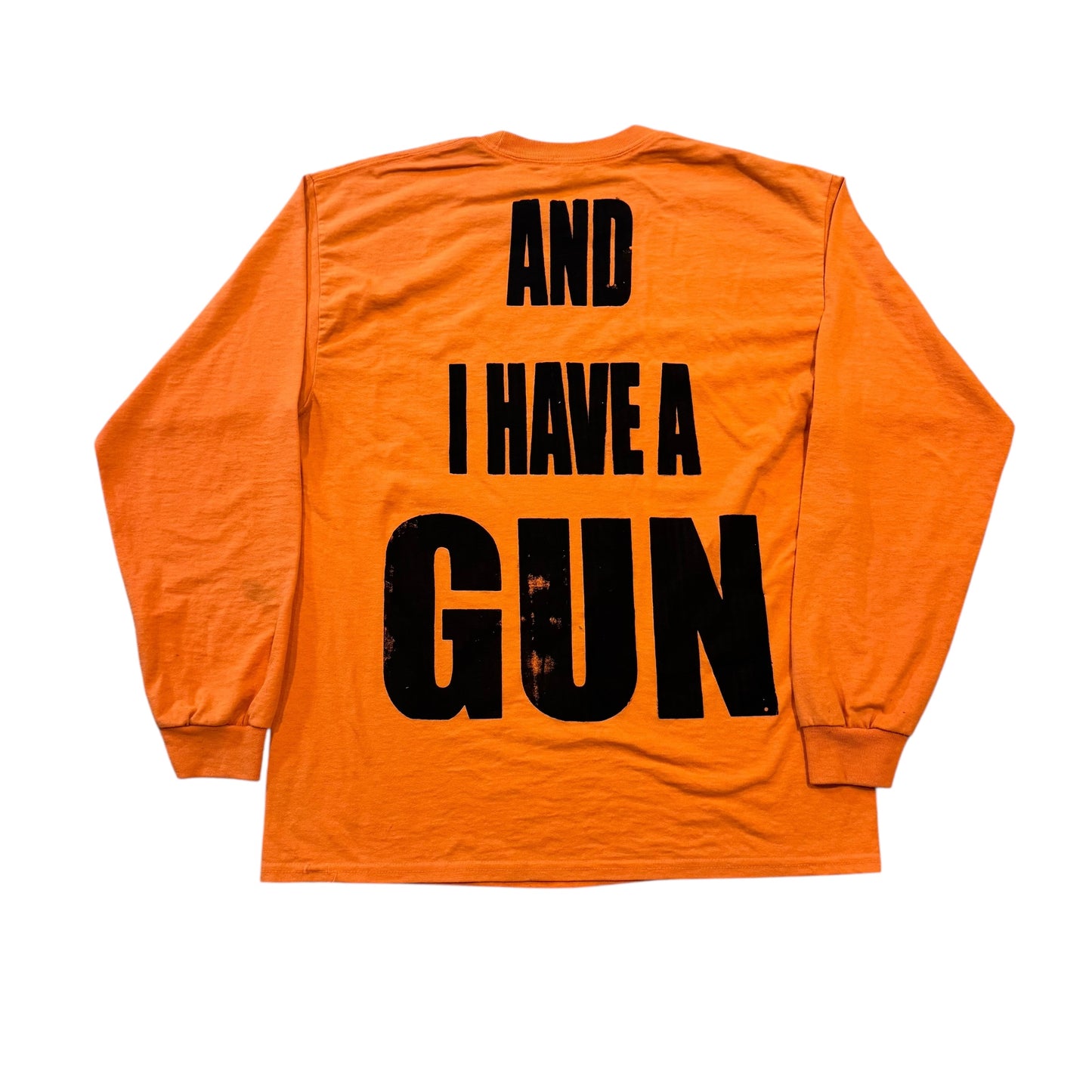 Fat Retard Faggot And I Have A Gun 1/1| T-Shirt (Large) HARDCORE THOUGHTS X JUNA COLLAB