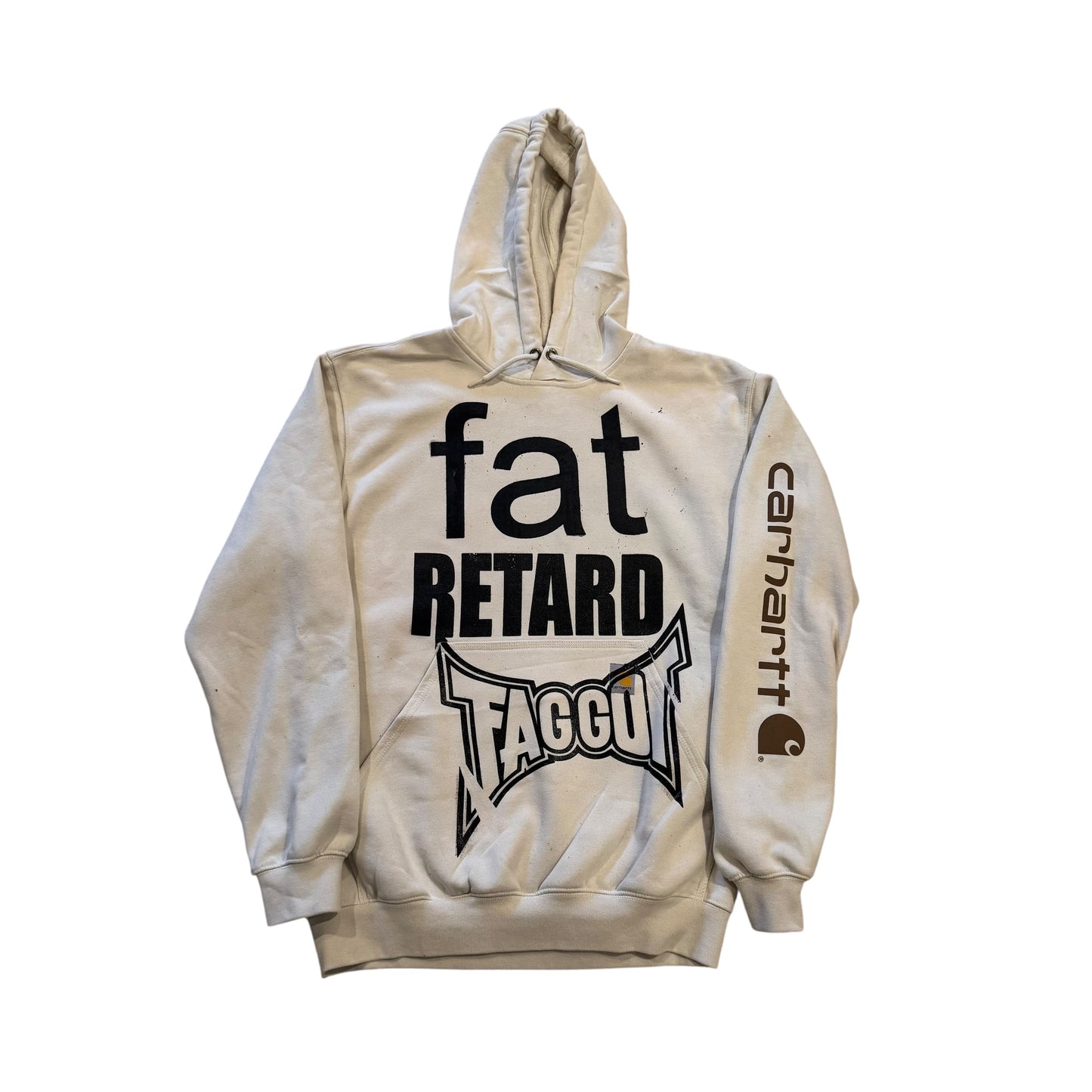 Fat Retard Faggot And I Have A Gun 1/1| HOODIE (Large) HARDCORE THOUGHTS X JUNA COLLAB