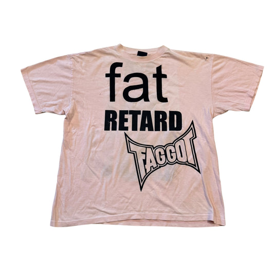 Fat Retard Faggot And I Have A Gun 1/1| T-Shirt (X-Large) HARDCORE THOUGHTS X JUNA COLLAB