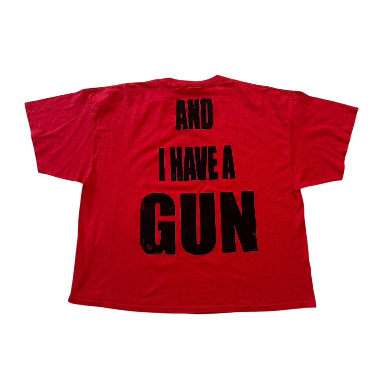 Fat Retard Faggot And I Have A Gun 1/1| T-Shirt (XXXL) HARDCORE THOUGHTS X JUNA COLLAB