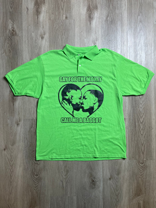 BAGGOT Y2K CUSTOM POLO XL