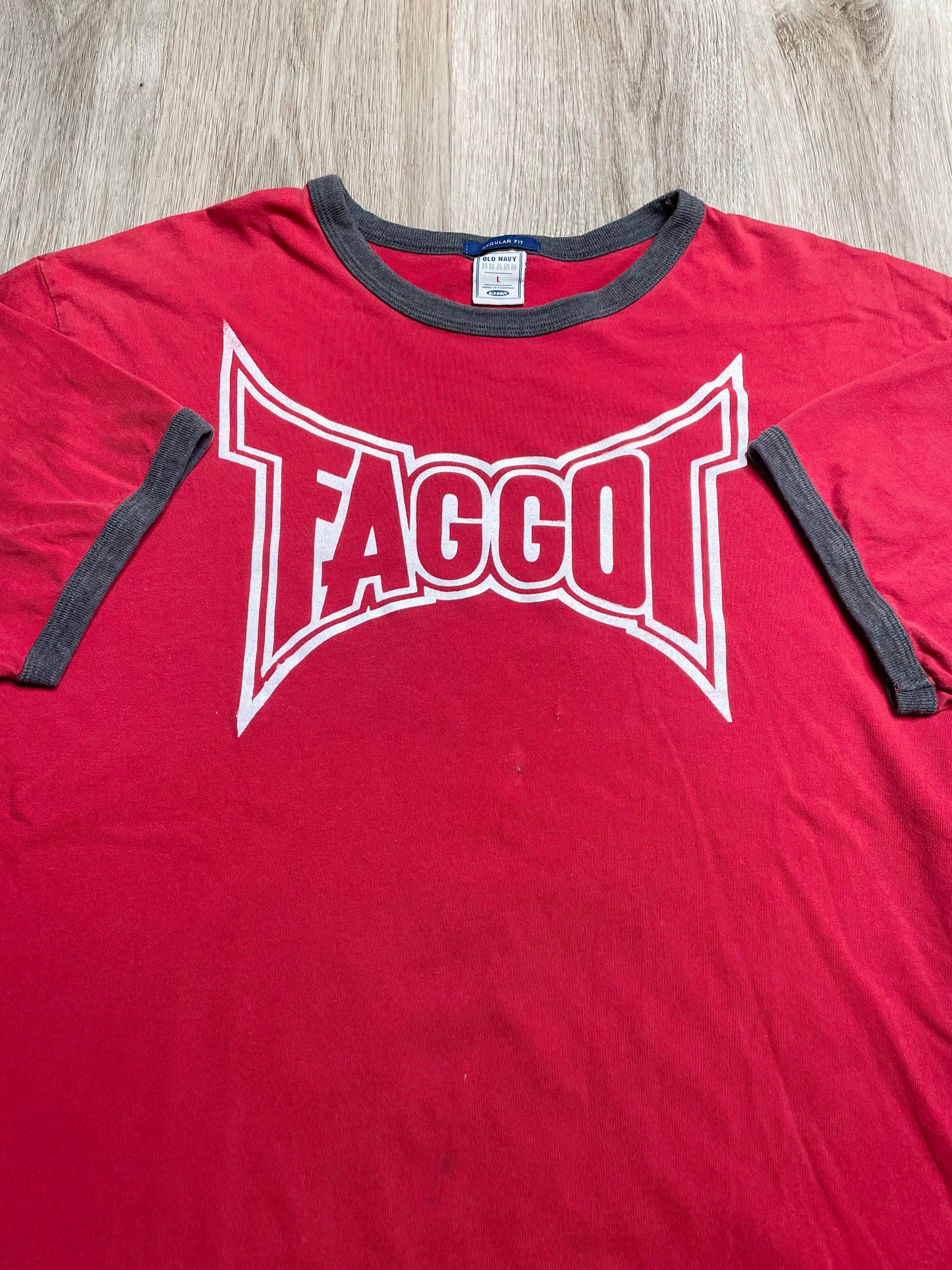 Y2K FAGGOT SHIRT L
