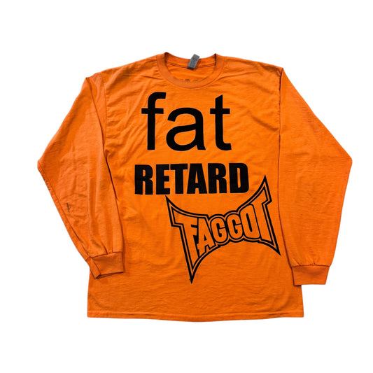 Fat Retard Faggot And I Have A Gun 1/1| T-Shirt (Large) HARDCORE THOUGHTS X JUNA COLLAB