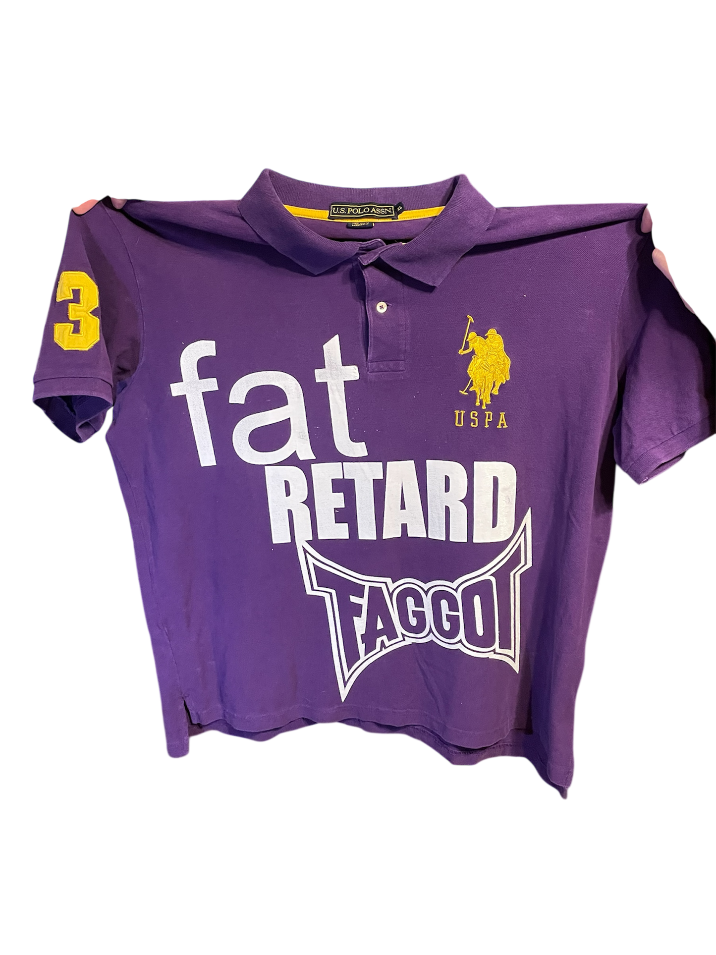 Fat Retard Faggot And I Have A Gun 1/1 Polo HARDCORE THOUGHTS X JUNA COLLAB *PREORDER*