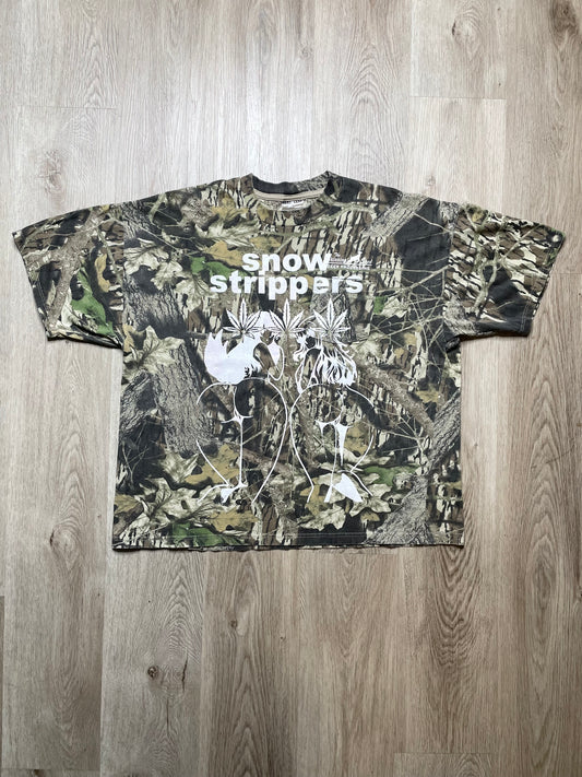 SNOW STRIPPERS CAMO TEE XL