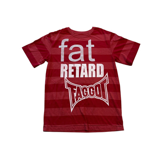 Fat Retard Faggot And I Have A Gun 1/1| T-Shirt (LARGE) HARDCORE THOUGHTS X JUNA COLLAB