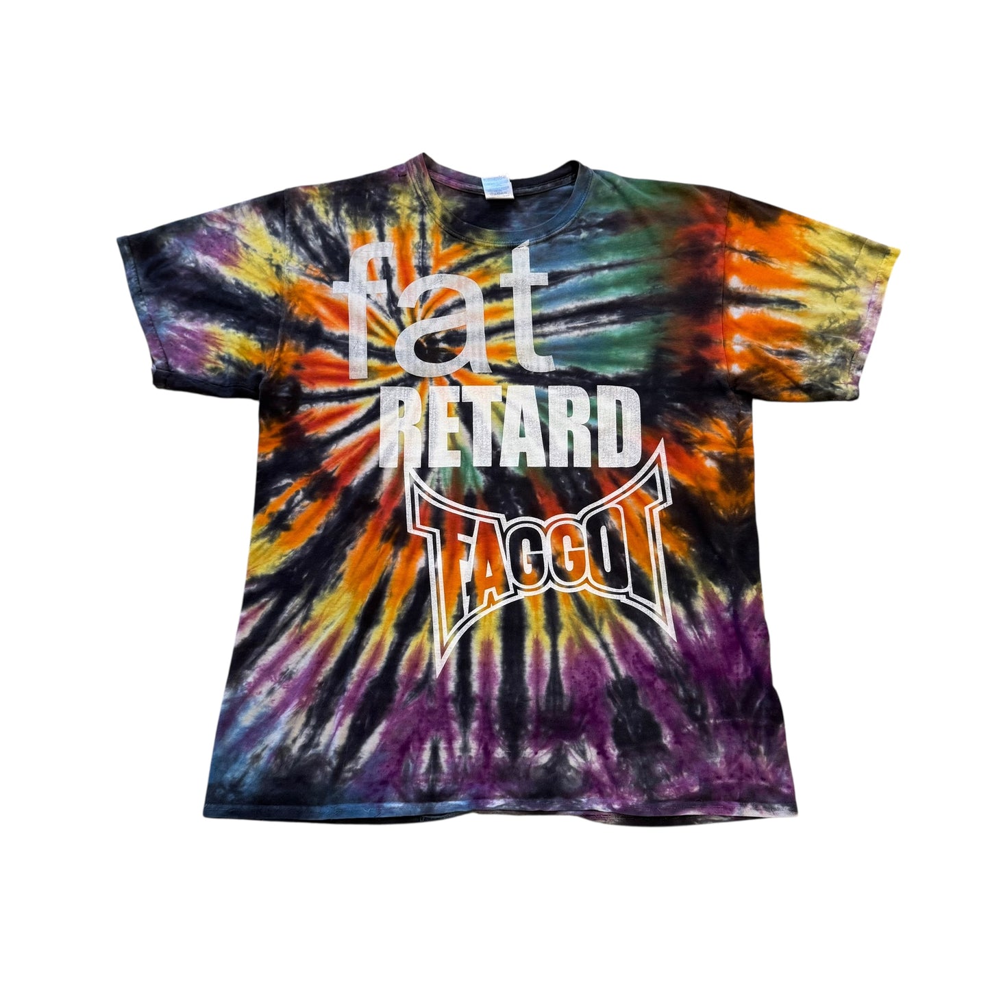 Fat Retard Faggot And I Have A Gun 1/1| T-Shirt (XL) HARDCORE THOUGHTS X JUNA COLLAB