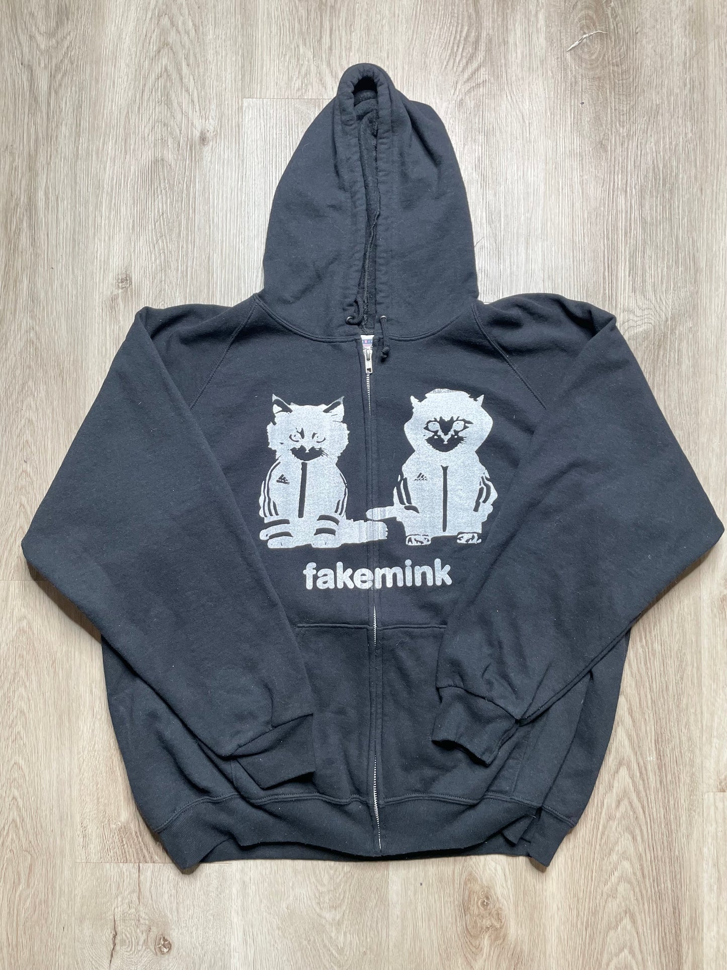 FAKEMINK Y2K HOODIE ZIP-UP XXL