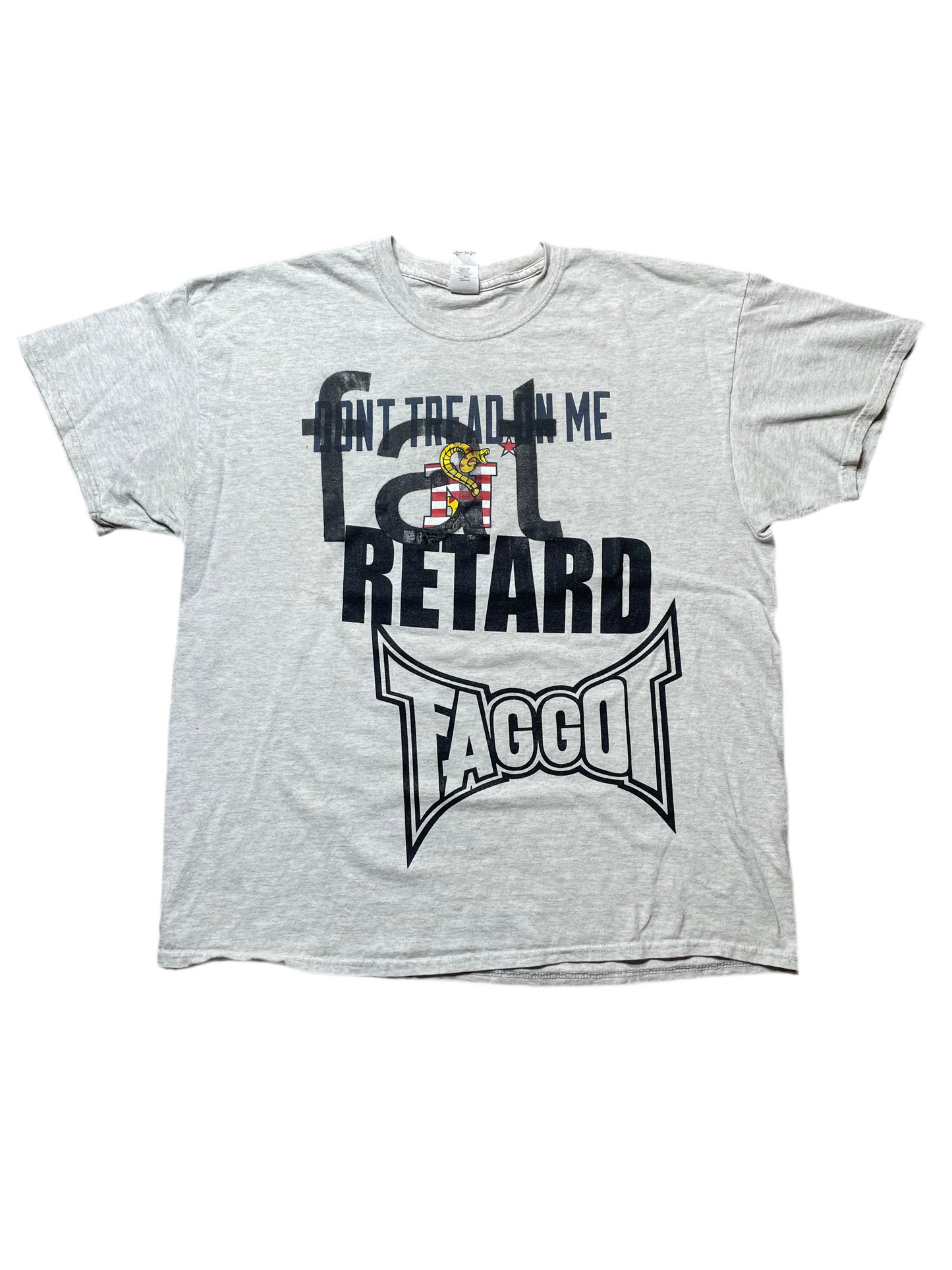Fat Retard Faggot And I Have A Gun 1/1| T-Shirt (XL) HARDCORE THOUGHTS X JUNA COLLAB