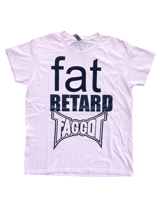 Fat Retard Faggot And I Have A Gun 1/1| T-Shirt (Large) HARDCORE THOUGHTS X JUNA COLLAB