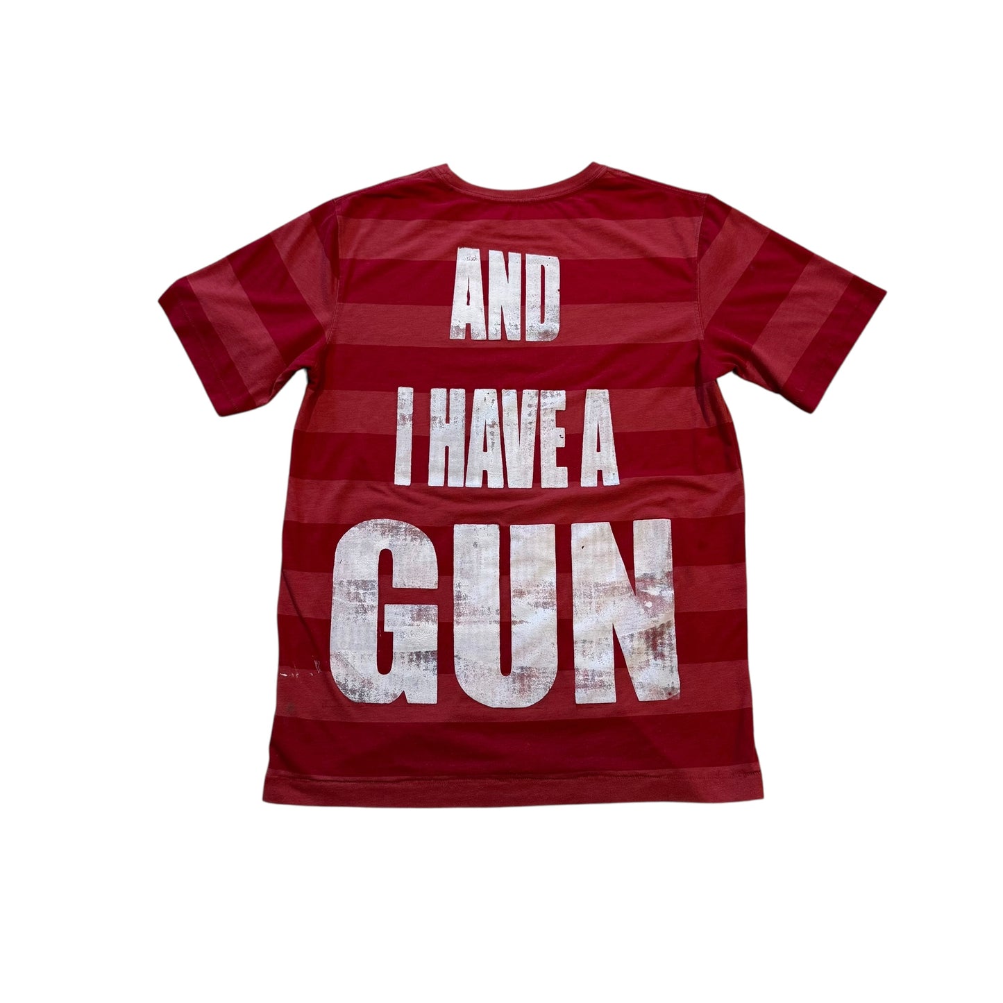 Fat Retard Faggot And I Have A Gun 1/1| T-Shirt (LARGE) HARDCORE THOUGHTS X JUNA COLLAB