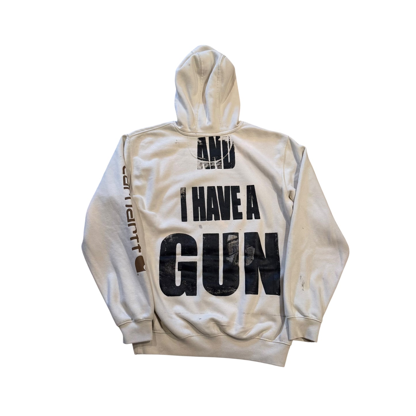 Fat Retard Faggot And I Have A Gun 1/1| HOODIE (Large) HARDCORE THOUGHTS X JUNA COLLAB