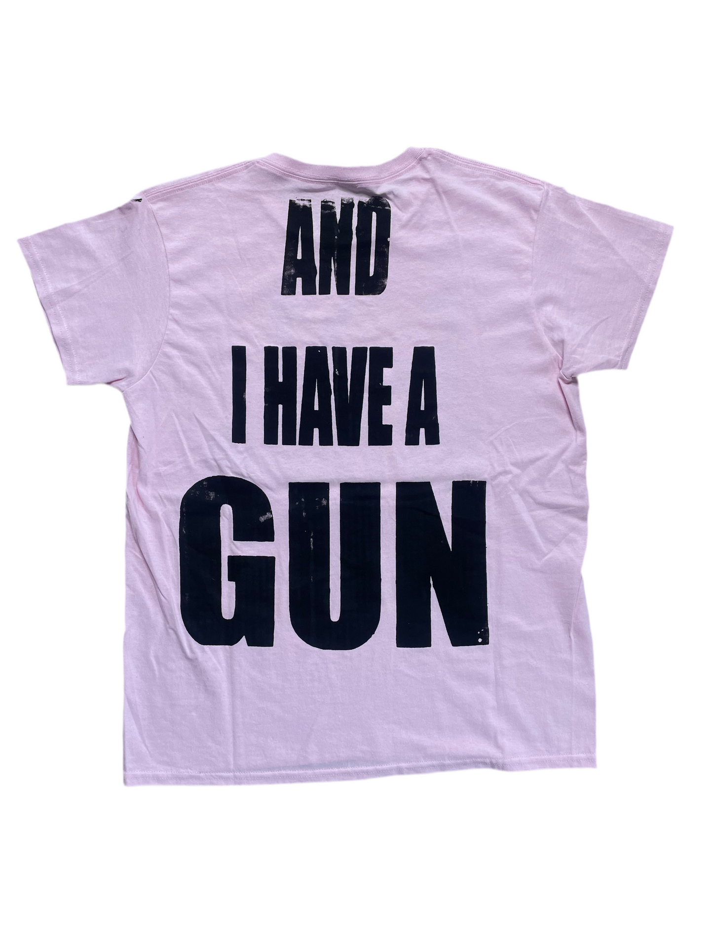 Fat Retard Faggot And I Have A Gun 1/1| T-Shirt (Large) HARDCORE THOUGHTS X JUNA COLLAB