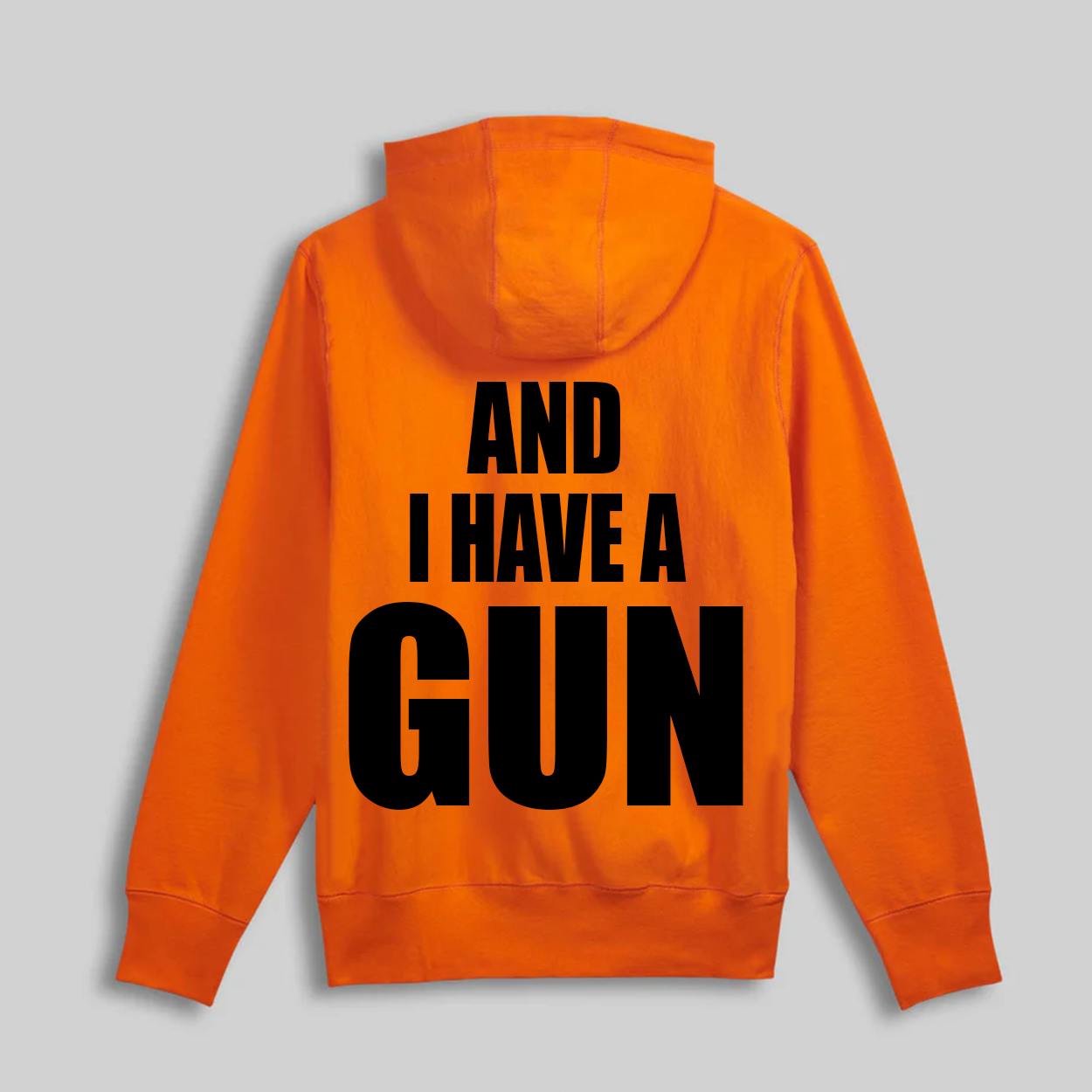 Fat Retard Faggot And I Have A Gun Hoodie Orange *PREORDER* HARDCORE THOUGHTS X JUNA COLLAB